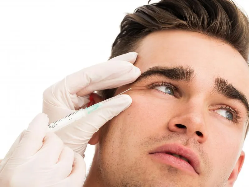 man receiving injections